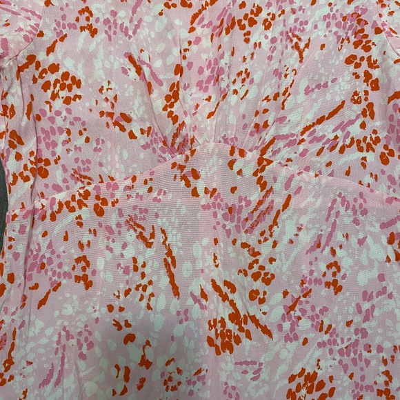 Nobody's Child Eva Pink Leopard Print Midi Dress Size 6 NWT - Picture 6 of 10